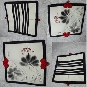 Asiatic Floral Printed Canvas Wallet